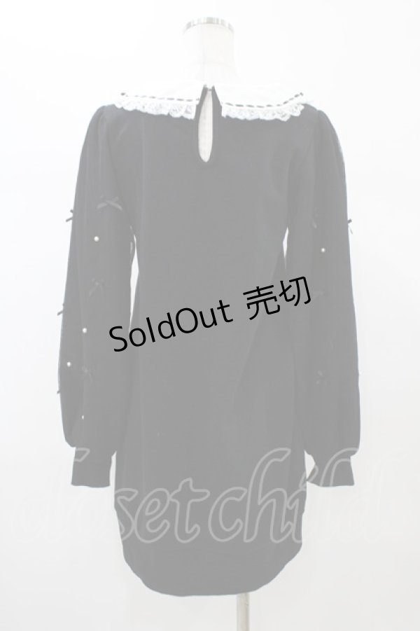 画像2: Ank Rouge / 袖チュールベアプルオーバー M ブラック H-26-01-07-1058-CA-TO-NS-ZH (2)