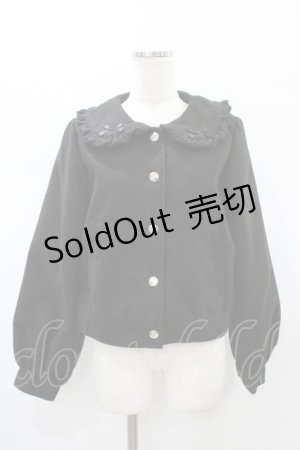 画像: Ank Rouge / フリルリボンジャケット M ブラック H-26-01-07-1061-CA-JA-NS-ZH