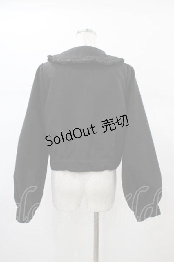 画像2: Ank Rouge / フリルリボンジャケット M ブラック H-26-01-07-1061-CA-JA-NS-ZH (2)