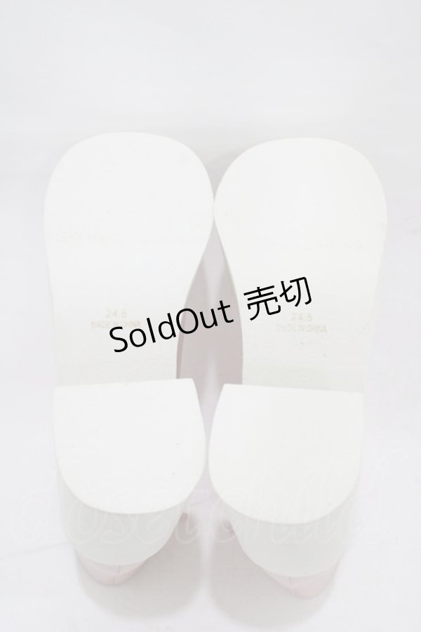 画像3: DearMyLove / ハートビジューレースアップショートブーツ 24.5cm ピンク H-26-01-07-1005-EL-SH-NS-ZH (3)