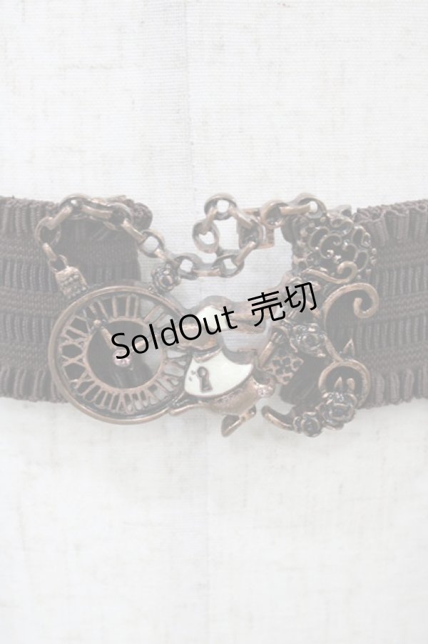 画像2: axes femme / 懐中時計×うさぎゴムベルト  ブラウン H-26-01-07-1011-AX-ZA-NS-ZH (2)