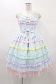 画像1: Angelic Pretty / しゃぼん玉ジャンパースカート Free サックス H-26-01-07-1017-AP-OP-NS-ZH (1)