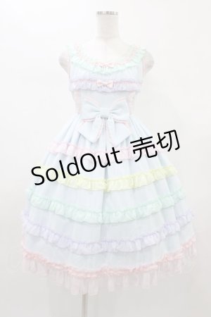 画像: Angelic Pretty / しゃぼん玉ジャンパースカート Free サックス H-26-01-07-1017-AP-OP-NS-ZH