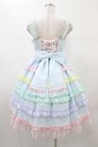 画像2: Angelic Pretty / しゃぼん玉ジャンパースカート Free サックス H-26-01-07-1017-AP-OP-NS-ZH (2)