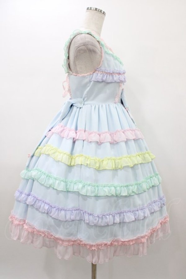画像3: Angelic Pretty / しゃぼん玉ジャンパースカート Free サックス H-26-01-07-1017-AP-OP-NS-ZH (3)