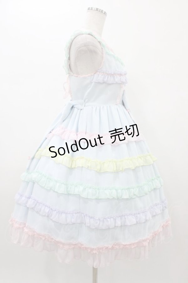 画像3: Angelic Pretty / しゃぼん玉ジャンパースカート Free サックス H-26-01-07-1017-AP-OP-NS-ZH (3)