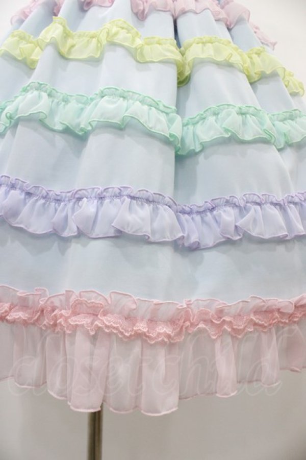 画像5: Angelic Pretty / しゃぼん玉ジャンパースカート Free サックス H-26-01-07-1017-AP-OP-NS-ZH (5)