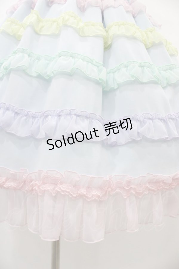 画像5: Angelic Pretty / しゃぼん玉ジャンパースカート Free サックス H-26-01-07-1017-AP-OP-NS-ZH (5)