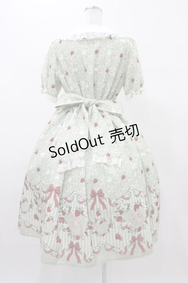 画像2: axes femme Kawaii / ベリーフィールズワンピース M グリーン H-26-01-07-1023-AX-OP-NS-ZH (2)