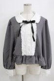 画像1: Cherirulu Chocola / MYリボンマルエリブラウス 4L グレー H-26-01-07-048-GO-BL-NS-ZH (1)