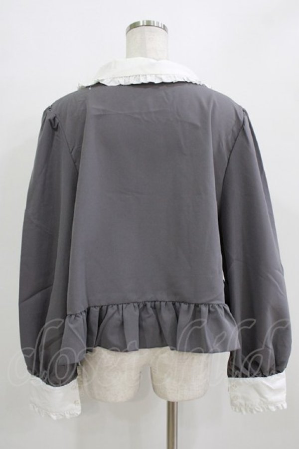 画像3: Cherirulu Chocola / MYリボンマルエリブラウス 4L グレー H-26-01-07-048-GO-BL-NS-ZH (3)