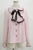画像1: DearMyLove / リボンブラウス M ピンク H-26-01-07-050-EL-BL-NS-ZH (1)