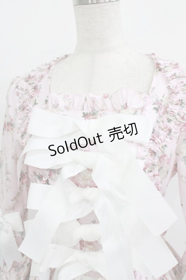 画像5: AND ROMEO / グログランリボンワンピース Free ピンク H-26-01-07-004-LO-OP-NS-ZH (5)