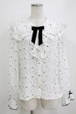 画像1: axes femme kawaii / 星柄ブラウス M オフ H-26-01-07-054-AX-BL-NS-ZH (1)