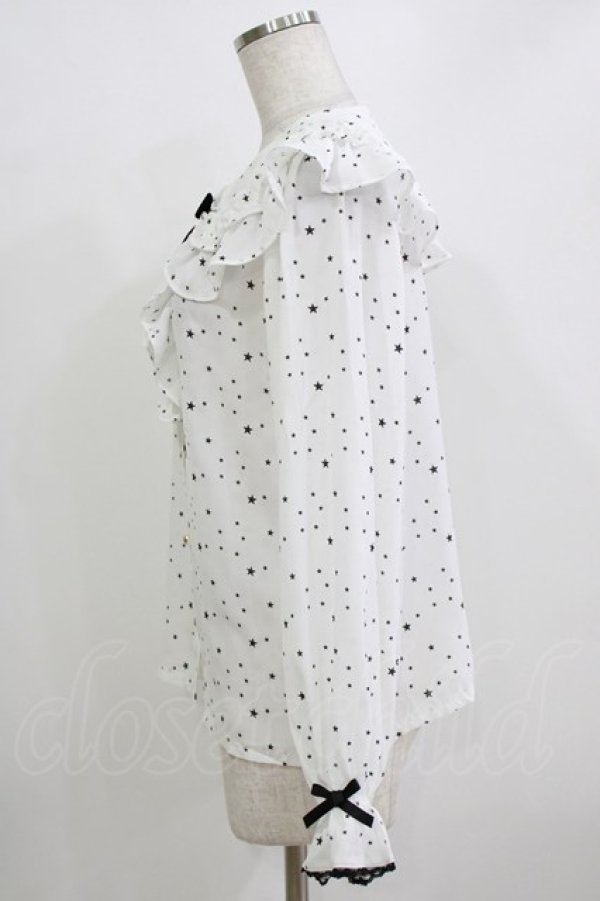 画像2: axes femme kawaii / 星柄ブラウス M オフ H-26-01-07-054-AX-BL-NS-ZH (2)