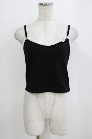 画像: Ank Rouge / レースキャミソール M ブラック H-26-01-07-068-CA-TO-NS-ZH