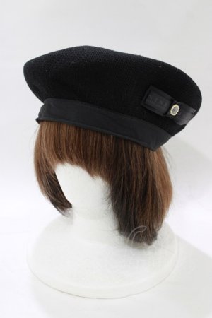 画像: m petit by misako / NINA'S AM カメオベレー  ブラック H-26-01-07-079-LO-AC-NS-ZH