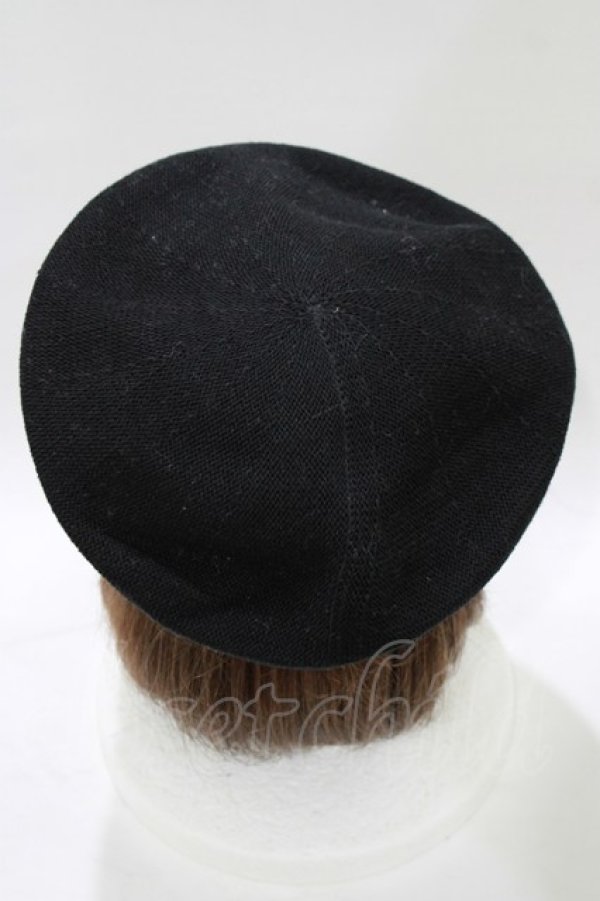 画像2: m petit by misako / NINA'S AM カメオベレー  ブラック H-26-01-07-079-LO-AC-NS-ZH (2)