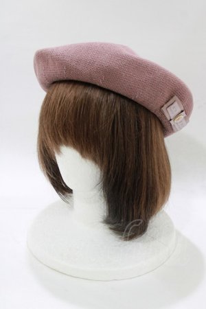 画像: m petit by misako / NINA'S AM カメオベレー  ダークピンク H-26-01-07-080-LO-AC-NS-ZH