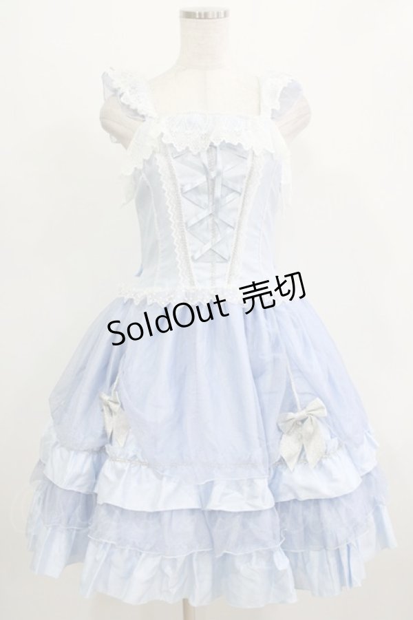 画像1: BABY,THE STARS SHINE BRIGHT / 雪の妖精ジャンパースカート Free サックス H-26-01-07-007-BA-OP-NS-ZH (1)