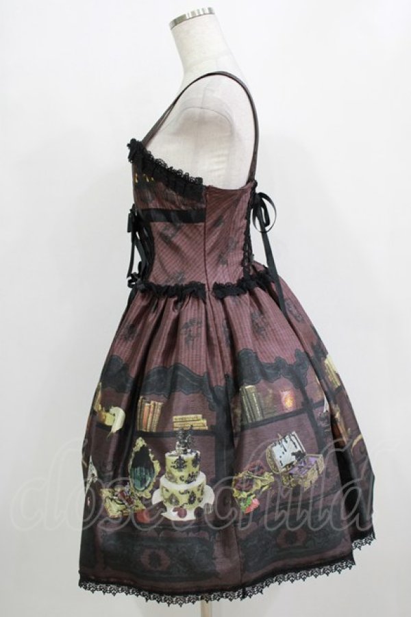 画像2: ALICE and the PIRATES / CHOcOlate addiction 〜with your SweEt Memories〜柄ジャンパースカート Free ボルドー H-26-01-07-008-PA-OP-NS-ZH (2)