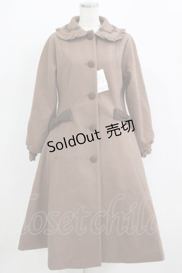 画像1: m petit by misako / TT*AOKロングコート S ブラウン H-26-01-07-010-LO-CO-NS-ZH (1)