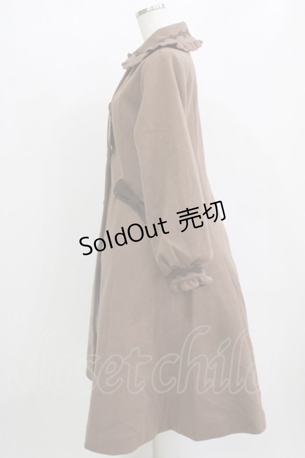 画像2: m petit by misako / TT*AOKロングコート S ブラウン H-26-01-07-010-LO-CO-NS-ZH (2)