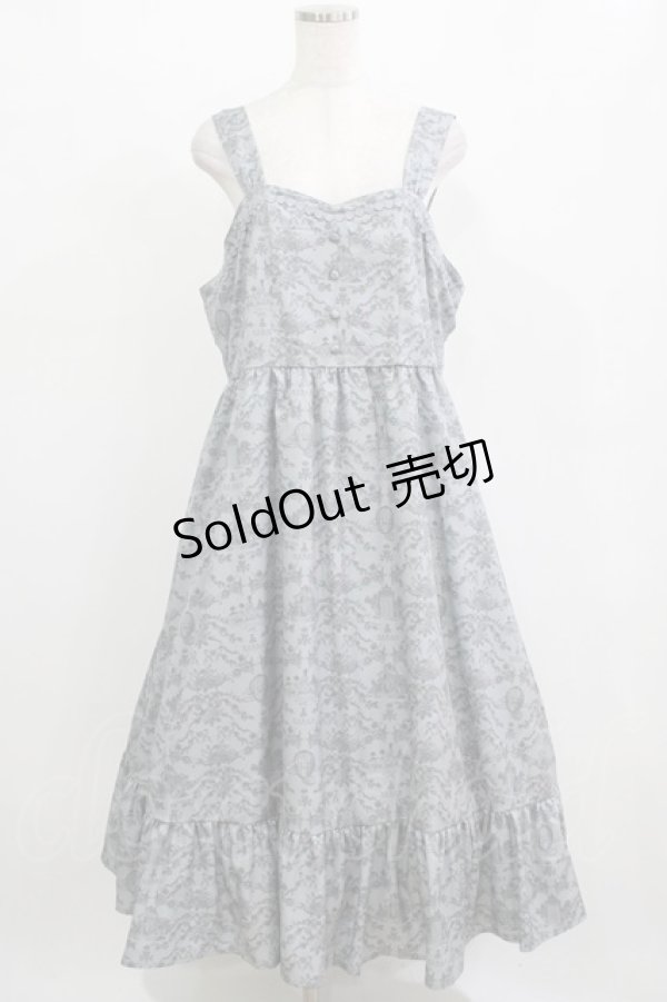 画像1: m petit by misako / MSKトワルドジュイジャンパースカート 4L グレー H-26-01-07-012-LO-SK-NS-ZH (1)