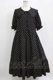 画像1: m petit by misako / ナシジドットワンピース 4L ブラック H-26-01-07-014-LO-OP-NS-ZH (1)