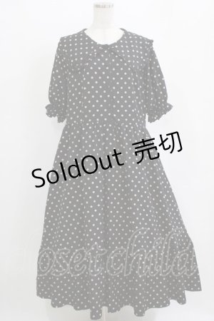 画像: m petit by misako / ナシジドットワンピース 4L ブラック H-26-01-07-014-LO-OP-NS-ZH