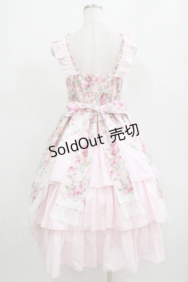 画像7: metamorphose / フローレンスケープ付きミディアムジャンパースカート サイズ1 ピンク H-26-01-07-001-ME-OP-NS-ZH (7)