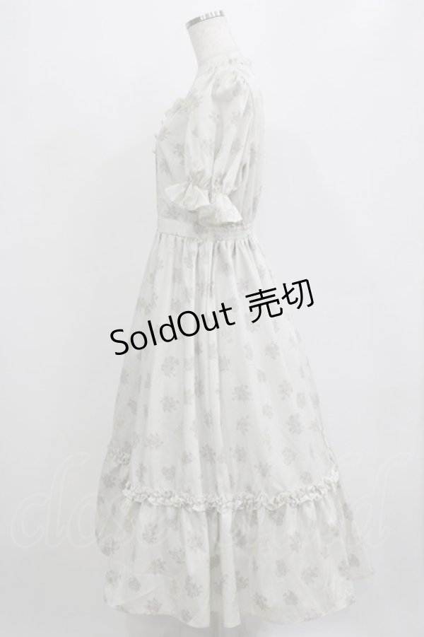 画像2: m petit by misako / AOKハナガラスクエアワンピース M 生成り H-26-01-07-015-LO-OP-NS-ZH (2)