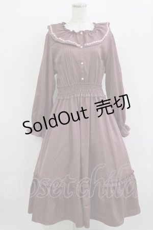 画像: m petit by misako / AOK*フリルカラータックワンピース 4L ダークピンク H-26-01-07-017-LO-OP-NS-ZH