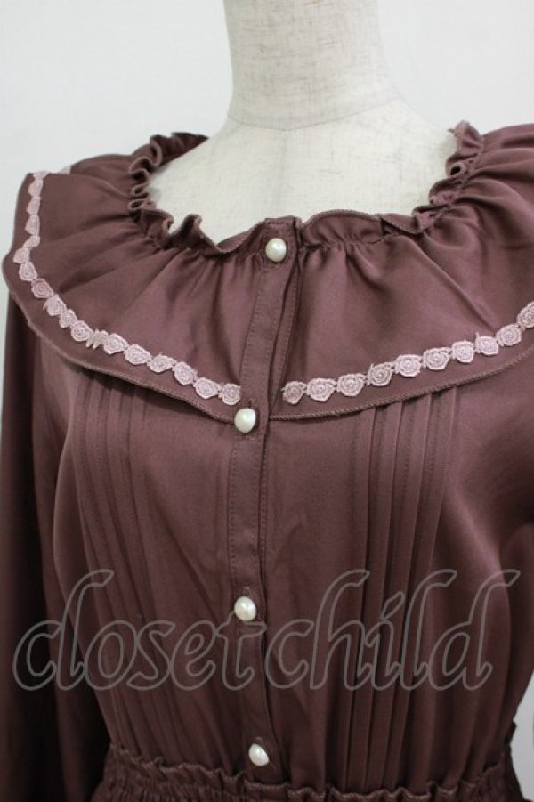 画像4: m petit by misako / AOK*フリルカラータックワンピース 4L ダークピンク H-26-01-07-017-LO-OP-NS-ZH (4)