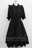 画像1: m petit by misako / NINA'SコラボAMハイショクメローワンピース 4L ブラック H-26-01-07-019-LO-OP-NS-ZH (1)