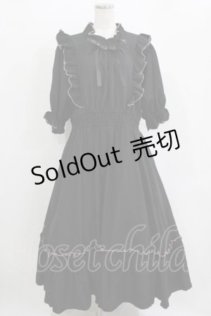 画像: m petit by misako / NINA'SコラボAMハイショクメローワンピース 4L ブラック H-26-01-07-019-LO-OP-NS-ZH