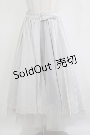 画像: EATME / プリーツラップチュールスカート M グレー H-26-01-07-021-LO-SK-NS-ZH