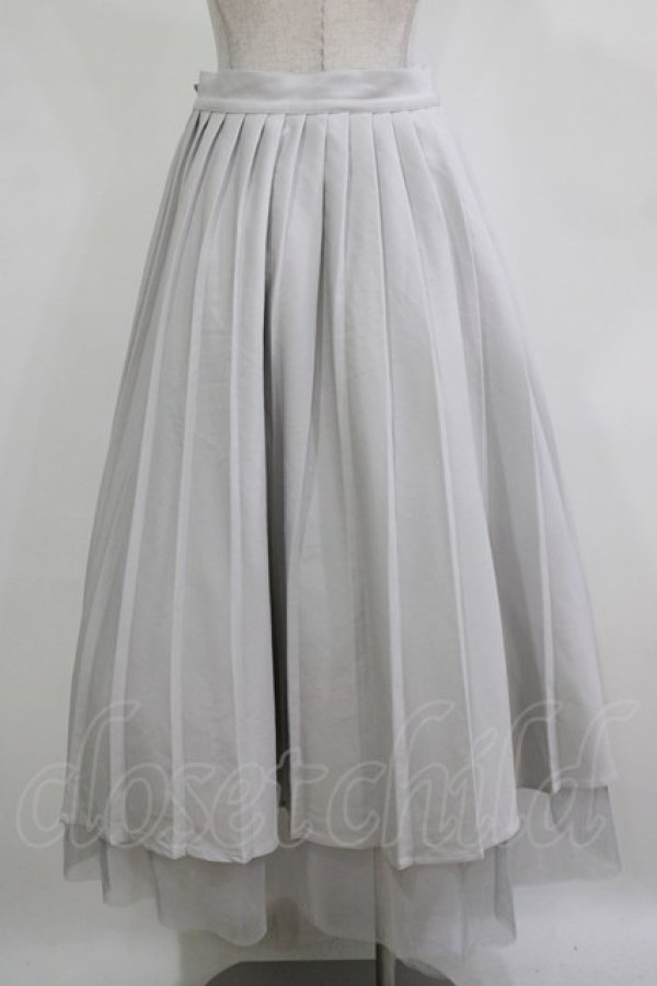 画像3: EATME / プリーツラップチュールスカート M グレー H-26-01-07-021-LO-SK-NS-ZH (3)