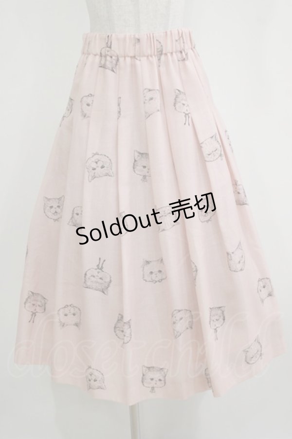 画像1: Franche Lippee / オリプリスカート M ピンク H-26-01-07-022-LO-SK-NS-ZH (1)