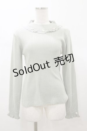 画像: axes femme / バラボトルネックリブニット Free ミント H-26-01-08-045-AX-TO-NS-ZH