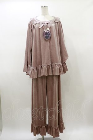 画像: Kurumi Collaboration / マダムノクターンルームウエア LL ピンク H-26-01-08-049-LO-OP-NS-ZH