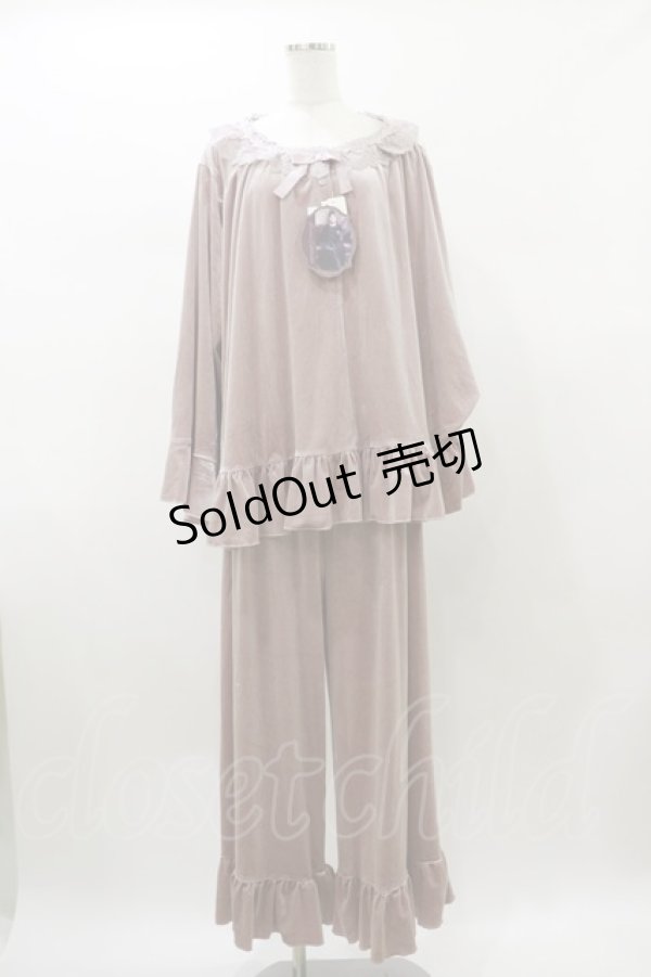 画像1: Kurumi Collaboration / マダムノクターンルームウエア LL ピンク H-26-01-08-049-LO-OP-NS-ZH (1)