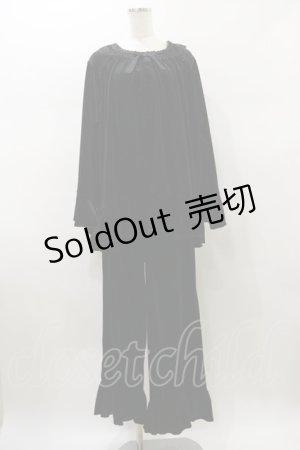 画像: Kurumi Collaboration / マダムノクターンルームウエア LL ブラック H-26-01-08-050-LO-OP-NS-ZH