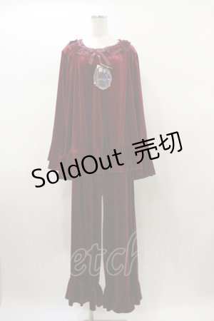 画像: Kurumi Collaboration / マダムノクターンルームウエア LL ボルドー H-26-01-08-051-LO-OP-NS-ZH