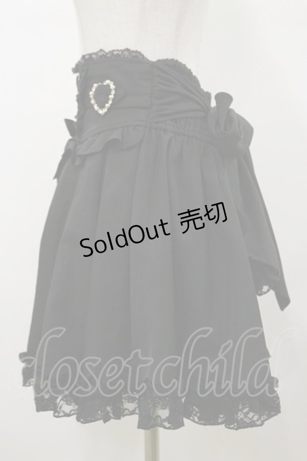 画像3: LIZ LISA / レースアップハートカシュクールスカート Free ブラック H-26-01-08-053-LO-SK-NS-ZH (3)