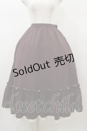 画像: Cherirulu Chocola / mnリボンギャザーSK 3L ボルドー H-26-01-08-057-LO-SK-NS-ZH