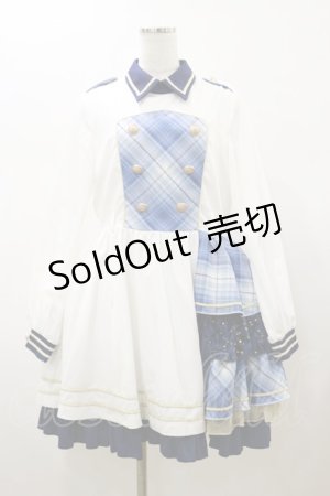 画像: To Alice / シャイニーアイドルワンピース M オフ/ブルー H-26-01-08-059-LO-OP-NS-ZH