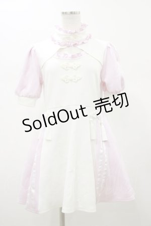 画像: Jamie エーエヌケー / ジャージチャイナワンピース M ピンク H-26-01-08-061-LO-OP-NS-ZH