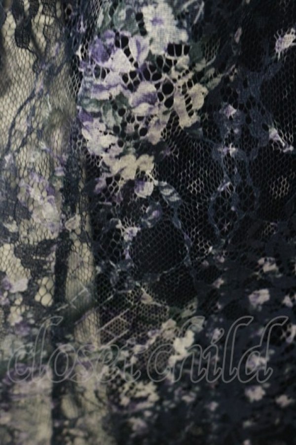 画像3: axes femme / フラワープリントレースワンピース M ネイビー H-26-01-08-063-AX-OP-NS-ZH (3)