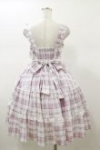 画像2: Alice Mashiro / チェックティアードジャンパースカート M ピンク H-26-01-08-067-LO-OP-NS-ZH (2)